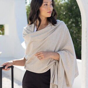 zestt Neutral Beige Wrap Scarf